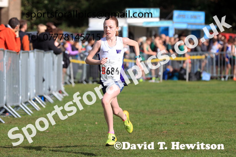 Girls Under-16s 2026 Northern Cross Country Relays, Graves Park, Sheffield. Photo: David T. Hewitson/Sports for All Pics